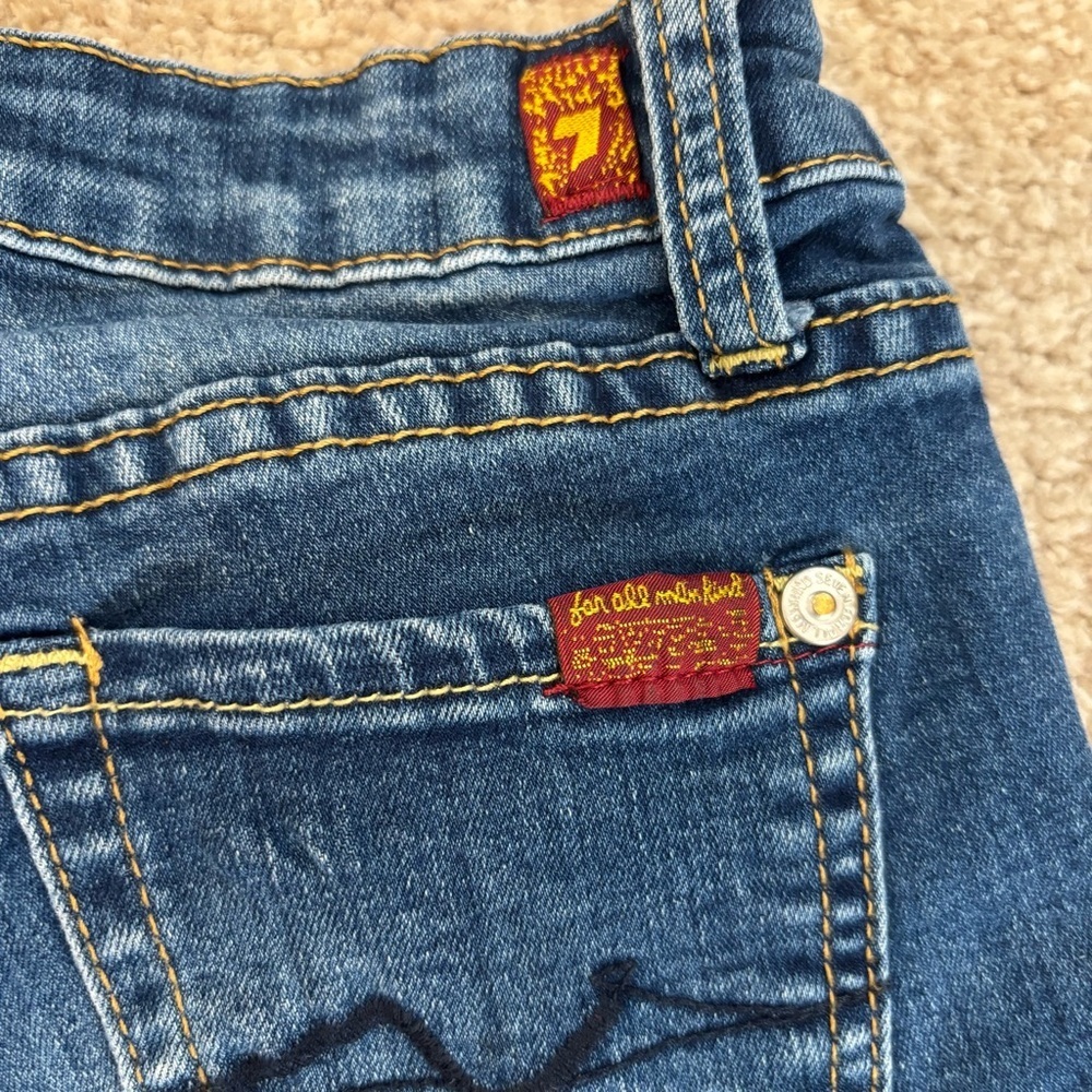 7 For All Mankind Girls Jean Shorts - size 8 - Picture 6 of 8
